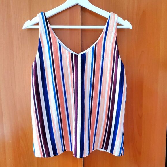 Halogen Striped Top Size S - Picture 1 of 3
